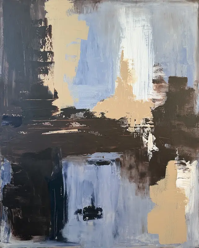 Akrylmålning Tyst reflektion av Linda Thörnblom