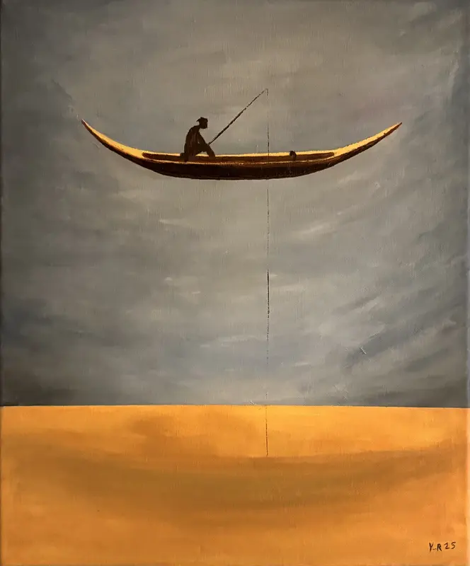 Oljemålning Ensam drift av Yohan Rashmeh