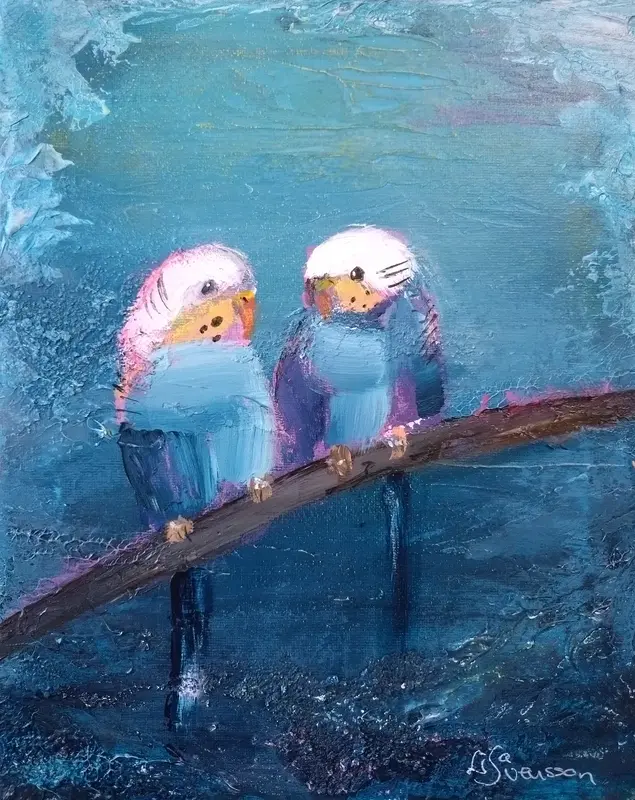 "Budgies" av Lisa Svensson
