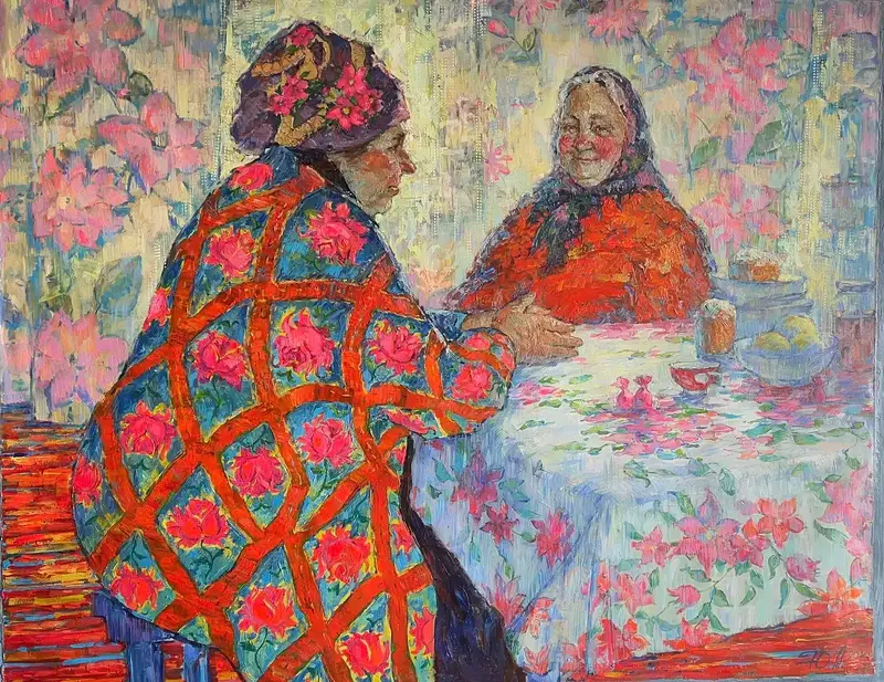 Oljemålning Påskgäst av Yuliia Levytska