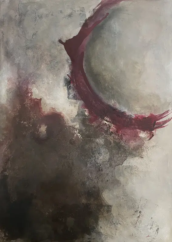 Akrylmålning Oxide av Johanna Hallberg
