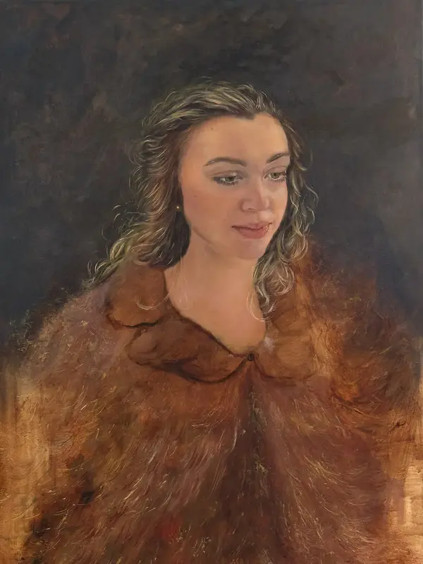 Oljemålning På tronen av Marianne Dufva