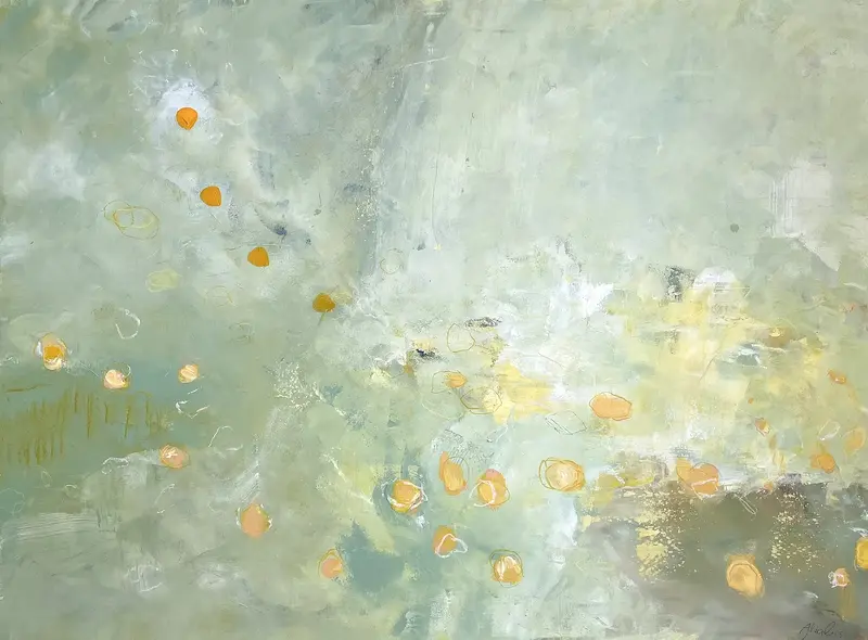 Akrylmålning The symphony of small joys av Alba Lois