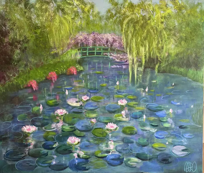 GIVERNY (Monet’s trädgård ) av Ann-Louise Rosvall ART
