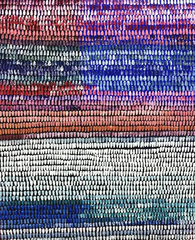 Akrylmålning Glädje fylld av frid av Tatsiana Örnlöv