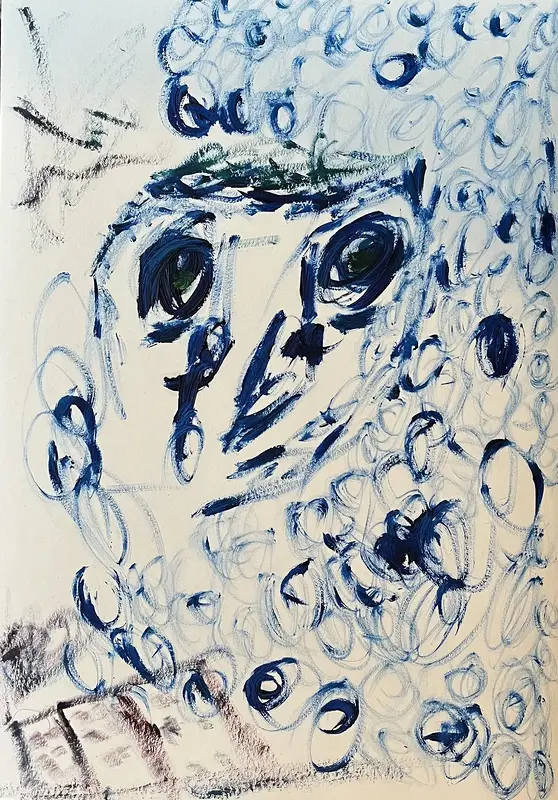 Blåa tankar på papper av Willgot Franzén