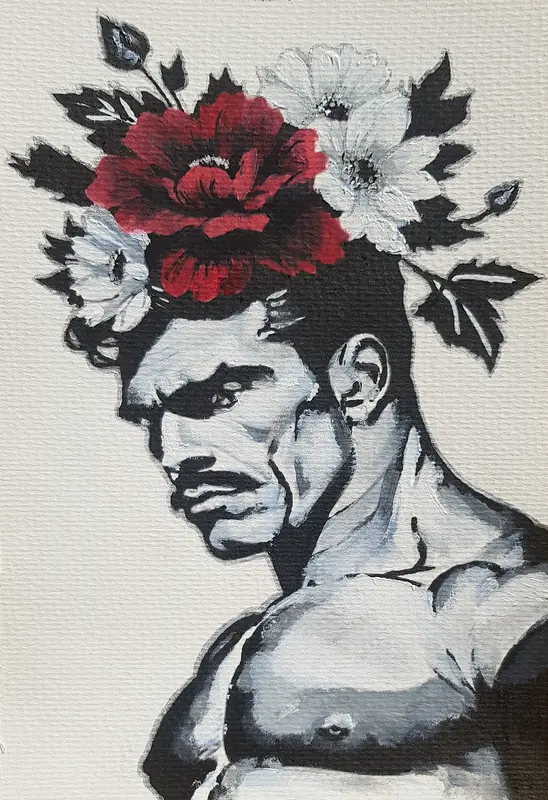 Akrylmålning Early bloom av Jonas Pehrsson
