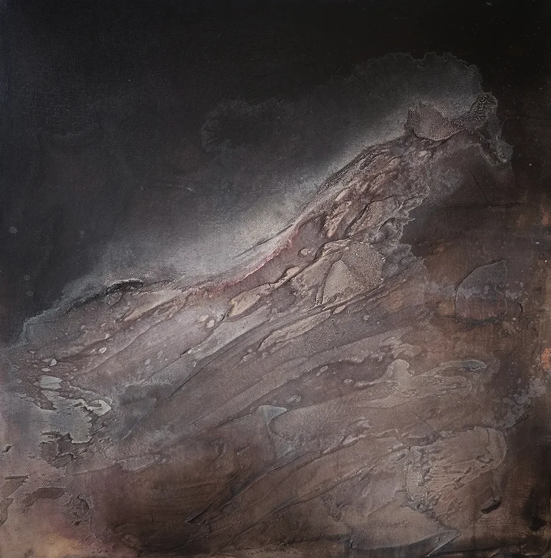 Akrylmålning Layers of Rest av Lina Ekstrand