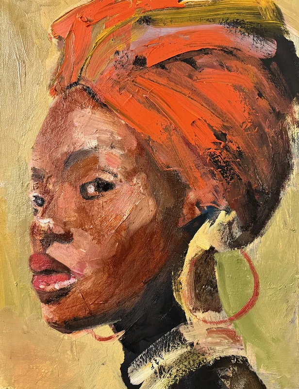 Oljemålning Black beauty av Robert Melin