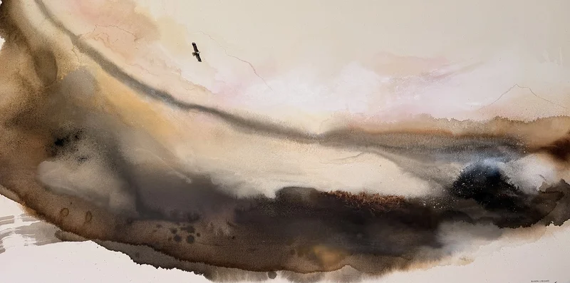 Över havet vi flyr av Amanda Lindskoug