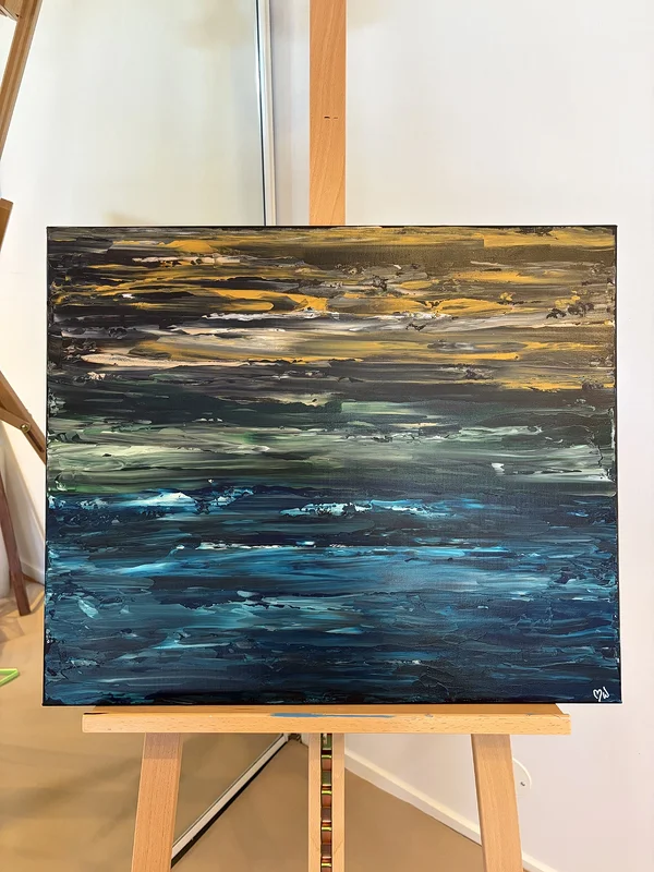 Akrylmålning Ocean av Madeleine Westman