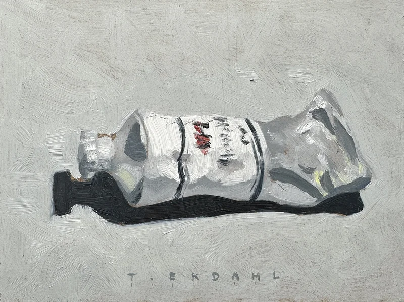 Oljemålning MH färgtub av Thomas Ekdahl