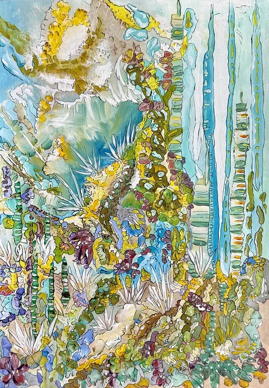 Akrylmålning Waterworlds av Angelika Arctadía