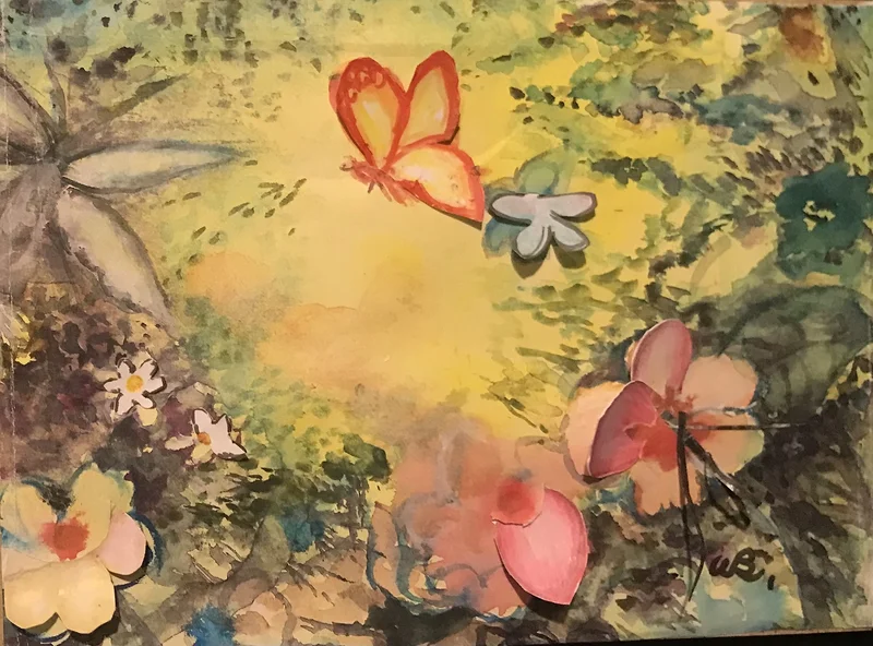 Akvarell Butterfly av Mrs Björk