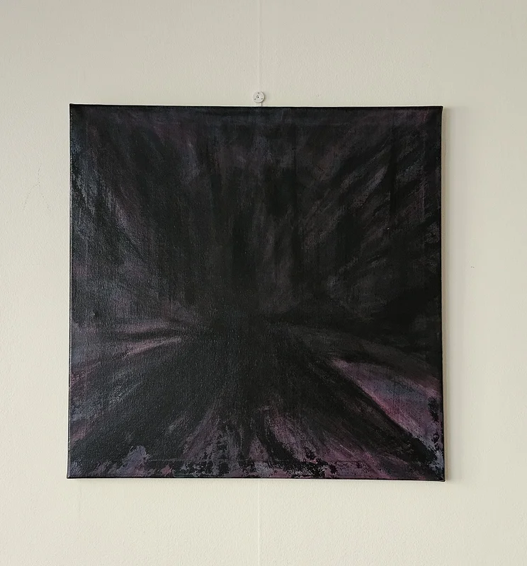 Akrylmålning Darkside av Johanna Hertzberg