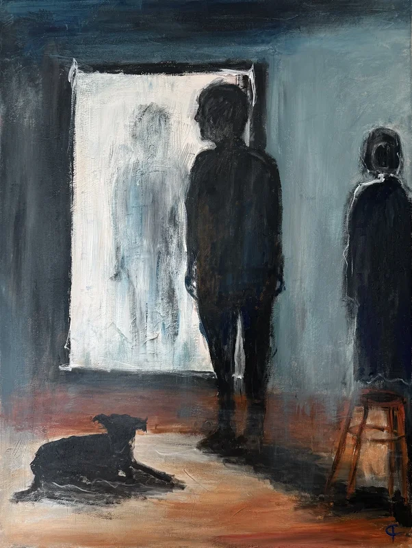 Akrylmålning Fading memories av Peter Frejeberg