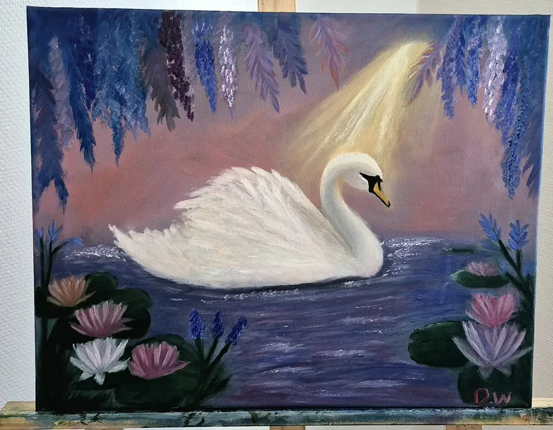 Oljemålning Luz de Esperanza av Desirée Wassmur (fd Becerra)