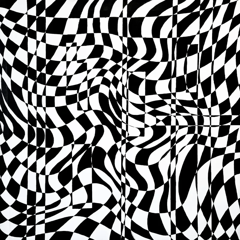 Akrylmålning Intersections av Janne-Matias Heikkinen