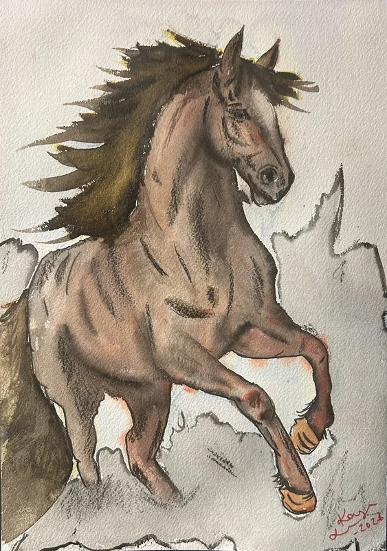 Akvarell av Kajsa Leijon