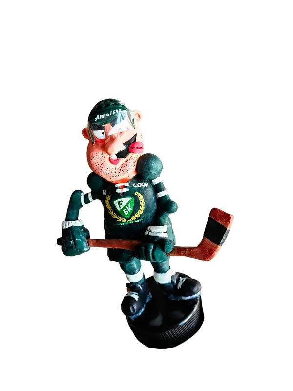 Skulptur Fanart FBK spelare, fimolera av Thomas Spets