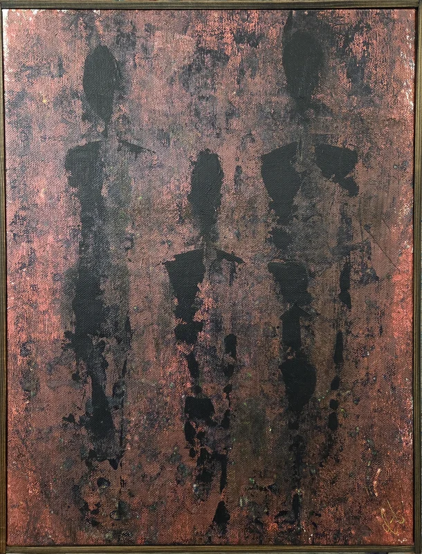 Akrylmålning Shadows av Carina Andersson