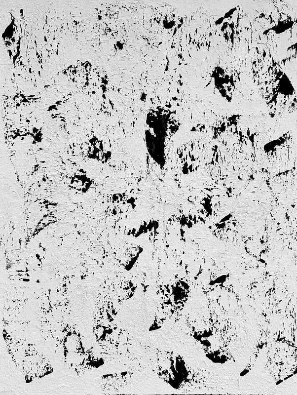 Akrylmålning Black and White av Ninni Andersson