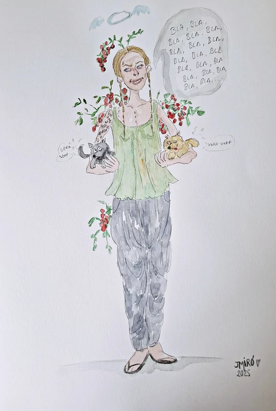 Akvarell av Judith Miró Rodriguez