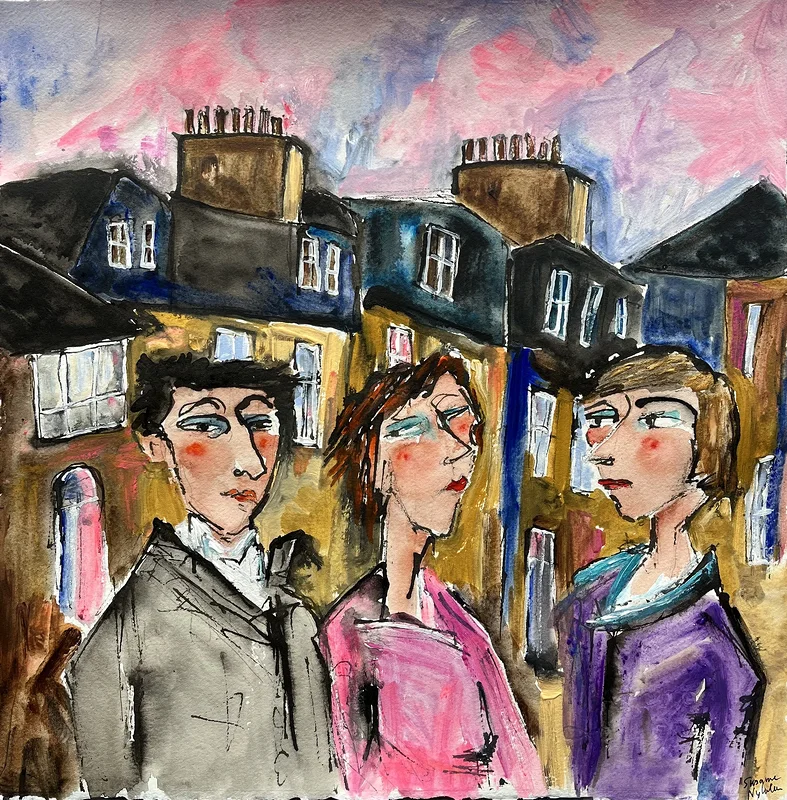 Three against the evening av Susanne Nyholm