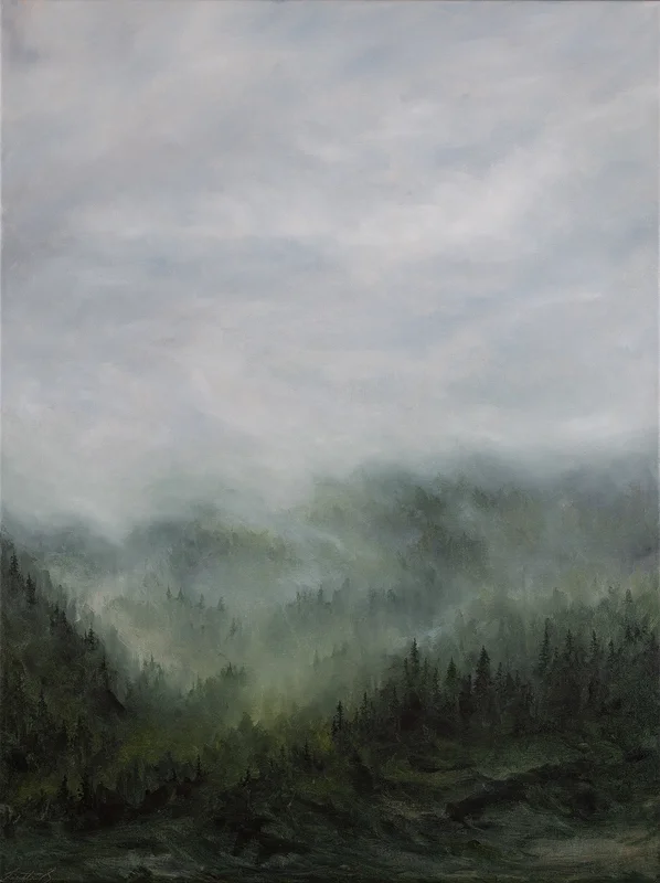 Oljemålning Beyond the Glade av Lisette Svensson