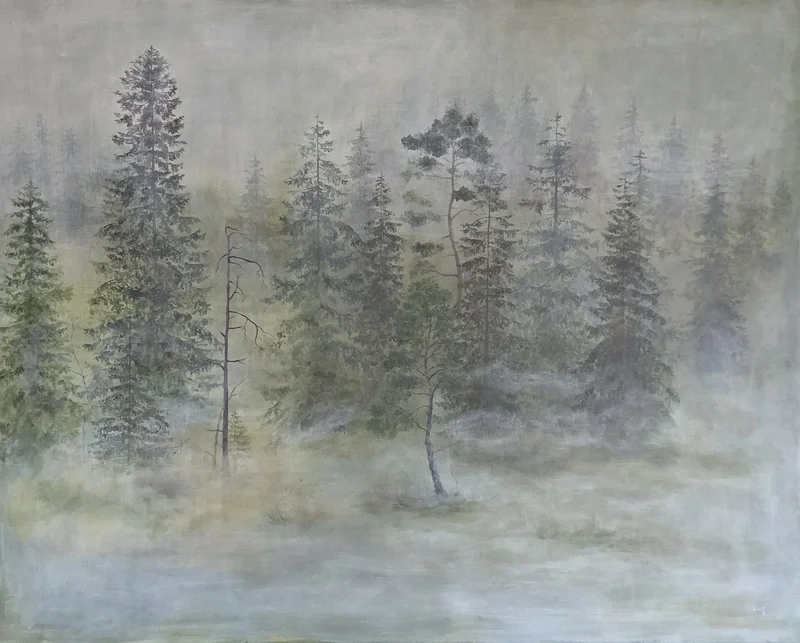 Akrylmålning Drömmens skog av Catharina Holmberg