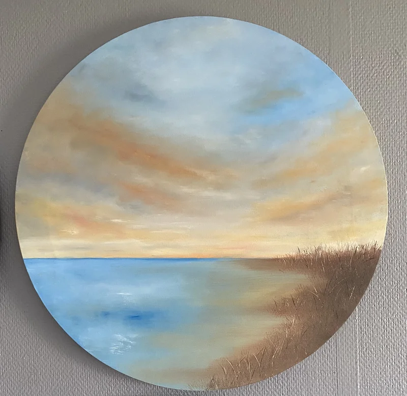 Oljemålning Ocean veiw av Anneli Bendius