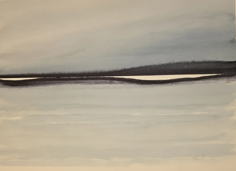 Akvarell Minimalist No II av Krister Björklund