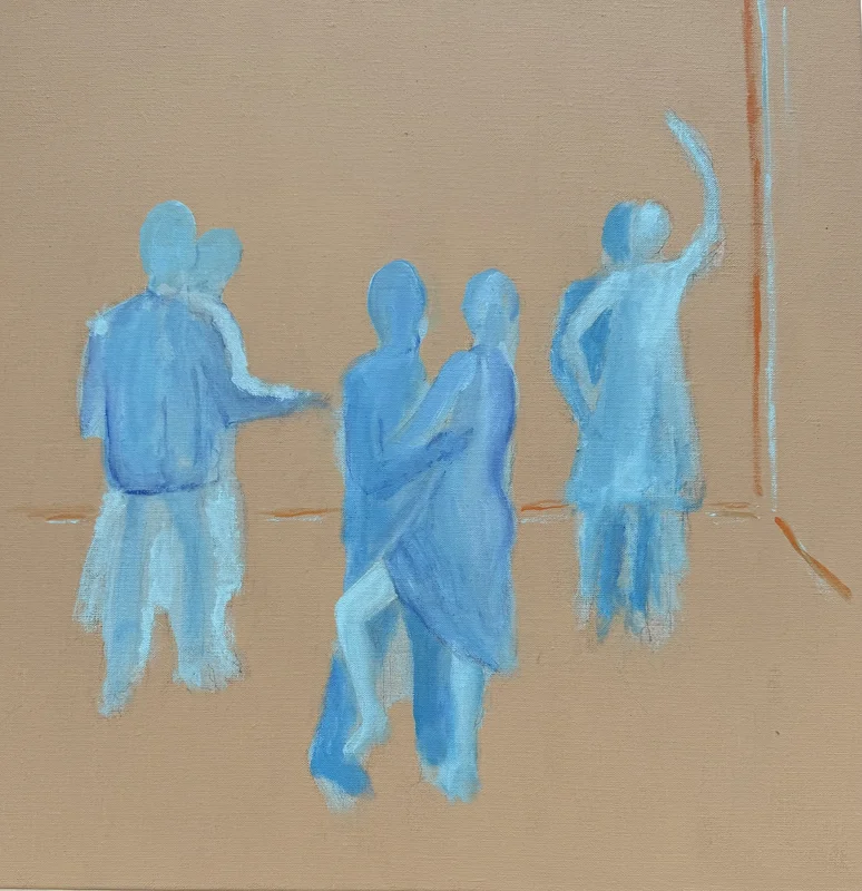 Akrylmålning Blue blues 1 av Mia Brunell Livfors