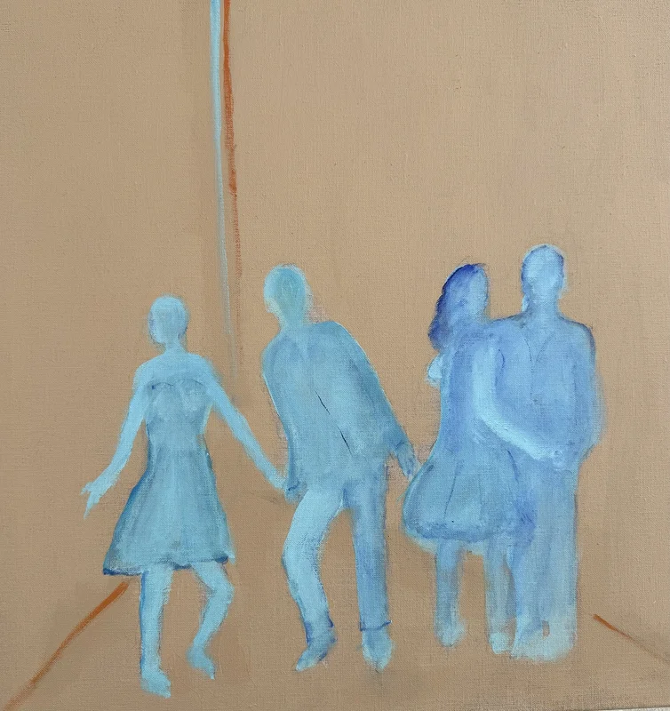 Akrylmålning Blue blues 2 av Mia Brunell Livfors