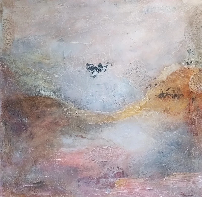 Akrylmålning "Inner landscape" av Lisa Svensson