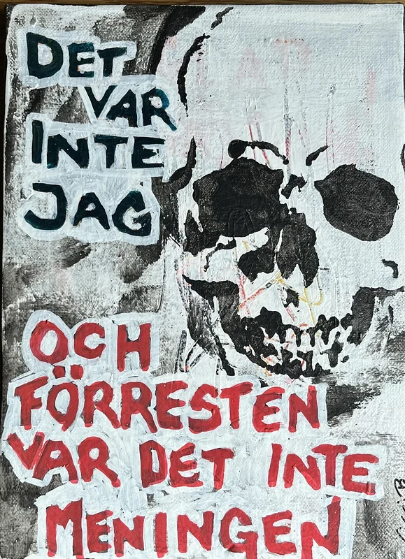 Akrylmålning av Cicci Byström