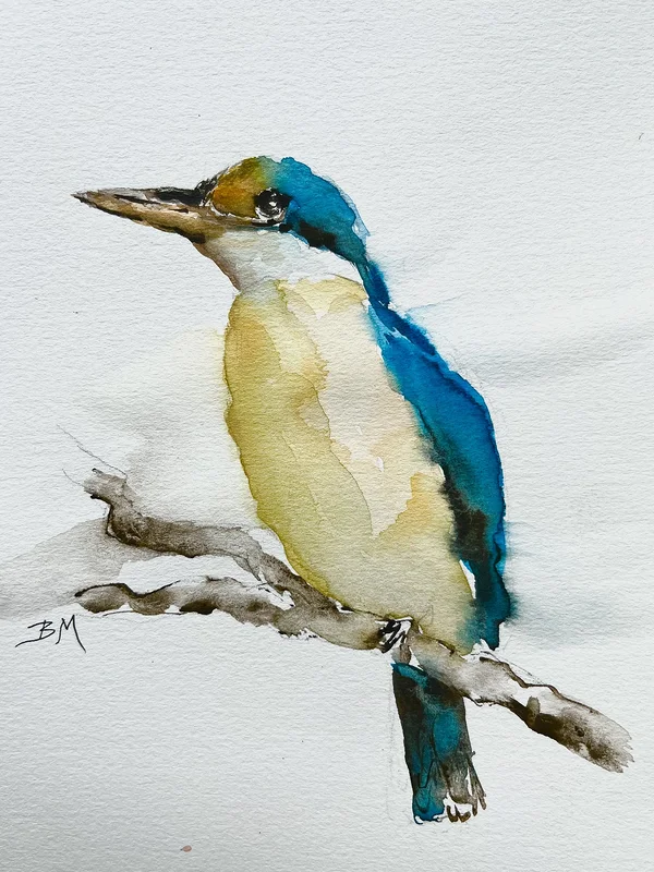 Akvarell From my Australian bird series av Barbara Månsson