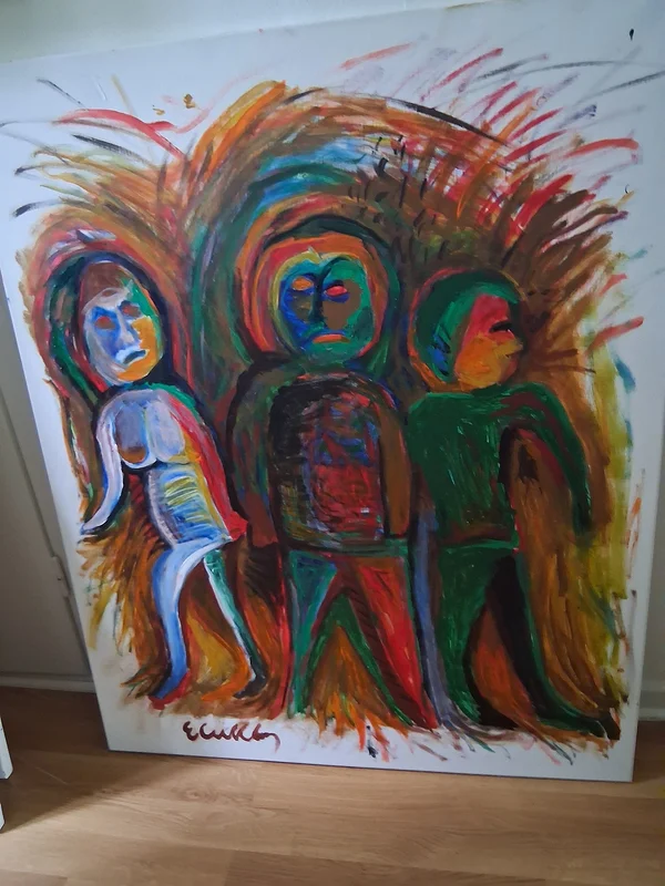 Oljemålning Cullberg 80X100 cm av Jan Tomas Petersson