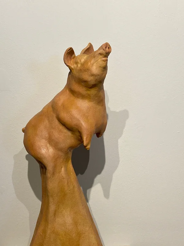 Skulptur Porcus av Jens Wollinger