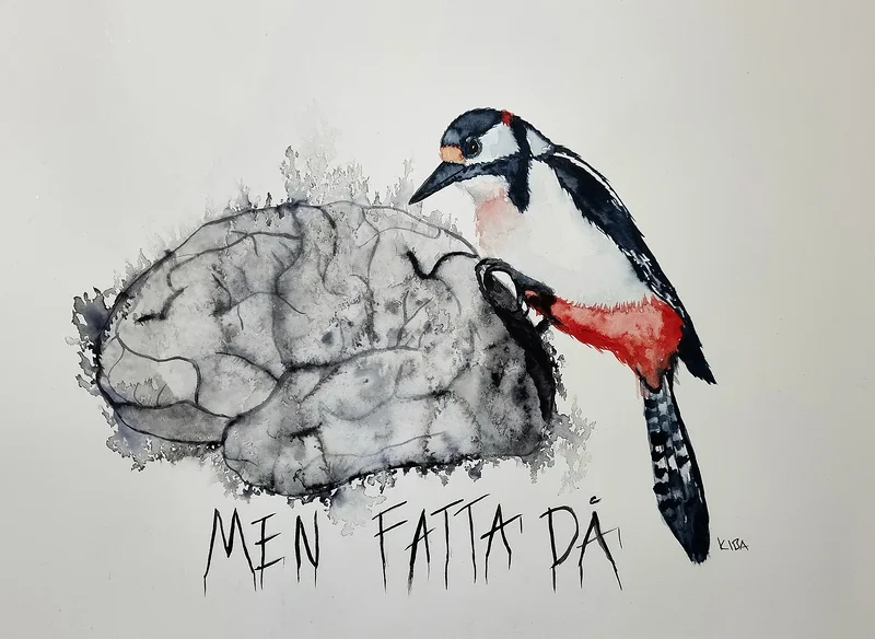 Akvarell Men Fatta Då av Kiba Gustafsson