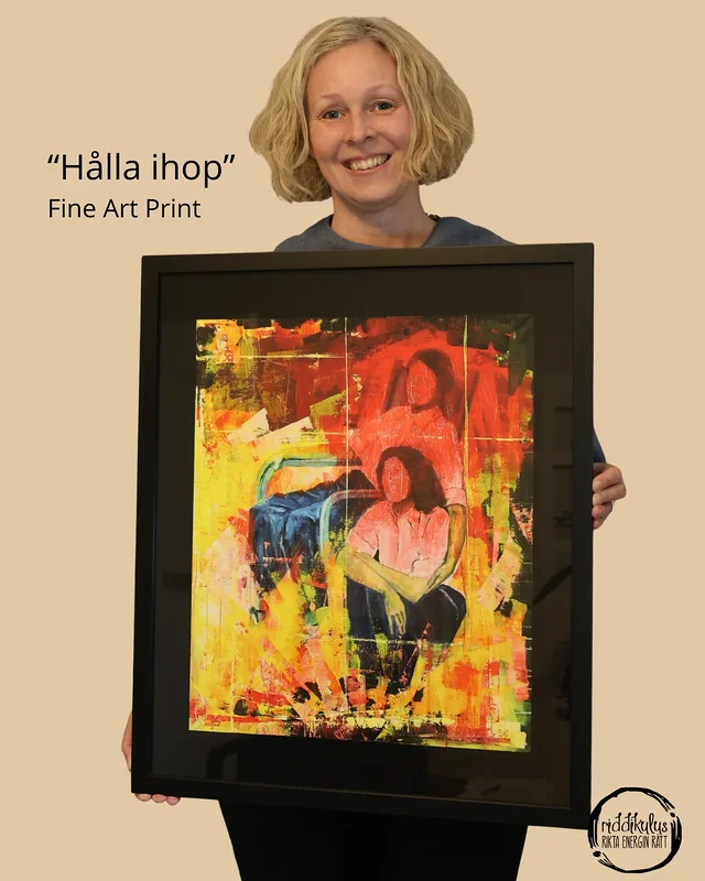 Akrylmålning Hålla ihop av Emma Rosqvist
