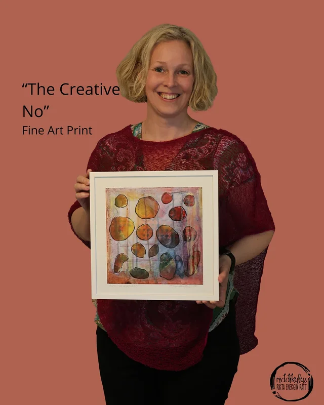 Akrylmålning The Creative No av Emma Rosqvist