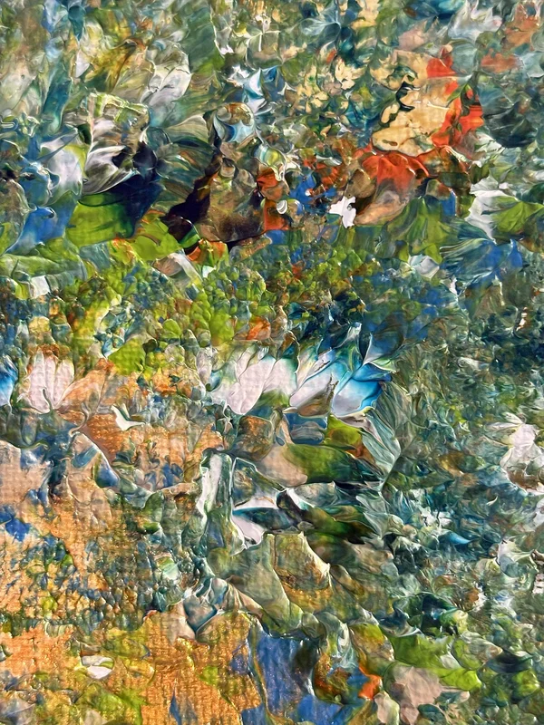 Akrylmålning Meadow in motion av Susanne Ahlberg