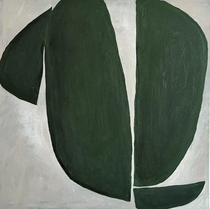 Akrylmålning Softshape av Elina Andersson