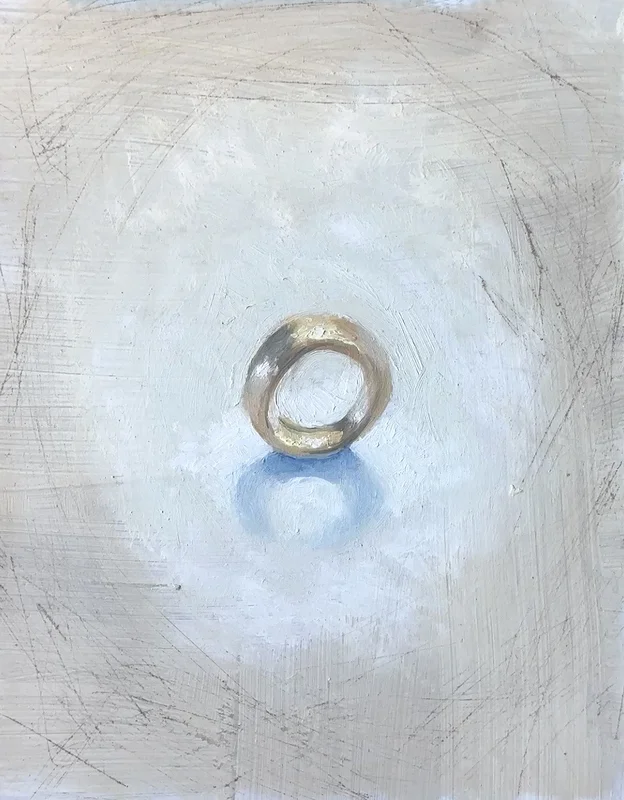 Oljemålning The one ring av Thomas Ekdahl