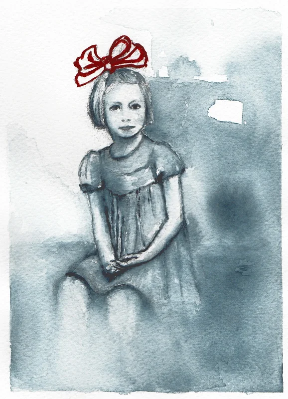Akvarell Lena av Maria Källberg
