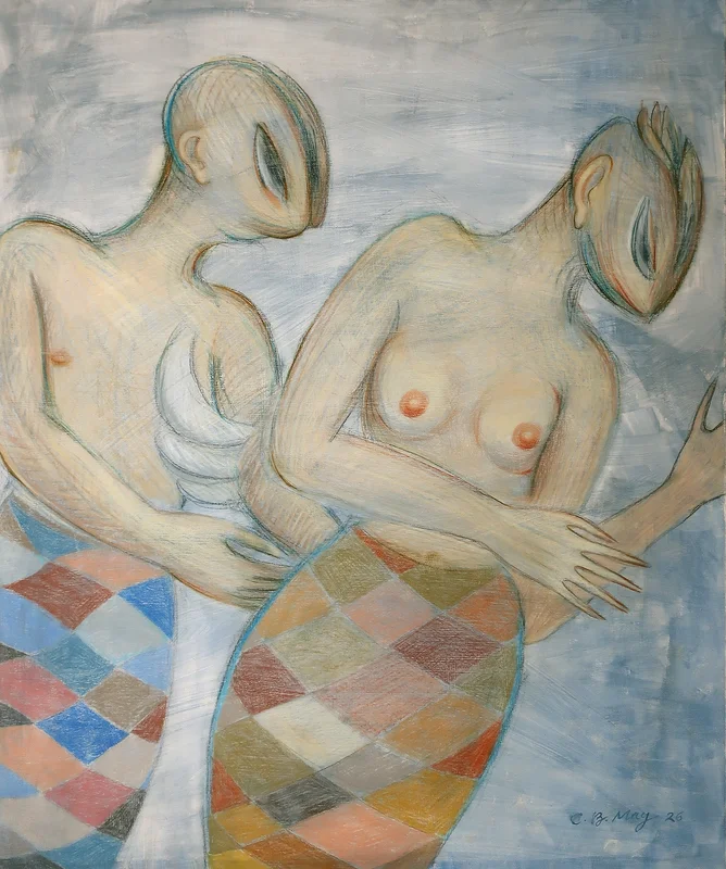 A Couple av Charles Benjamin May