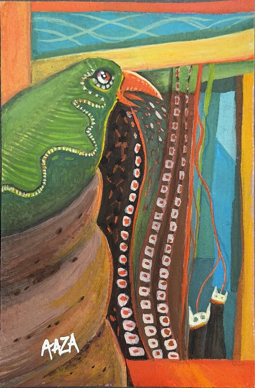Bird hates cat av Aaza Jacobsson