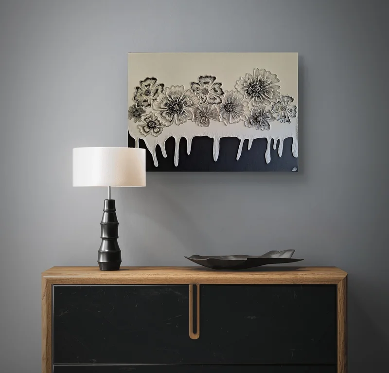 Silver flowers av Malin Boman