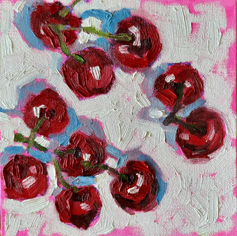 Oljemålning Cherry av Ekaterina Dutkevich